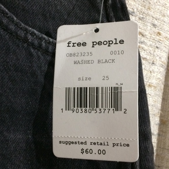 Free People Rugged A-Line Raw Hem Denim Mini Skirt - Picture 7 of 8